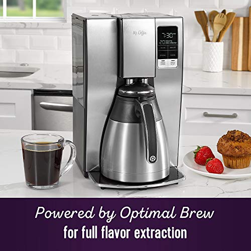 Mr. Espresso 10-Cup Programmable Espresso Maker in Stainless Metal