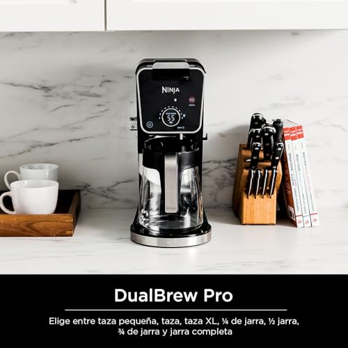 Ninja DualBrew Professional Specialty Espresso System: Drip Espresso Maker with Okay-Cup Compatibility, Single Serve and 12-Cup Espresso Machine with Paper Filter