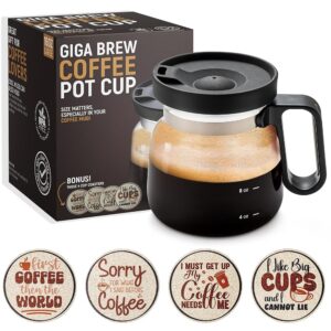 Novelty Espresso Pot Mug – A Distinctive and Humorous Shock Reward for Espresso Fans, Full with 4 Humorous Cork Coasters